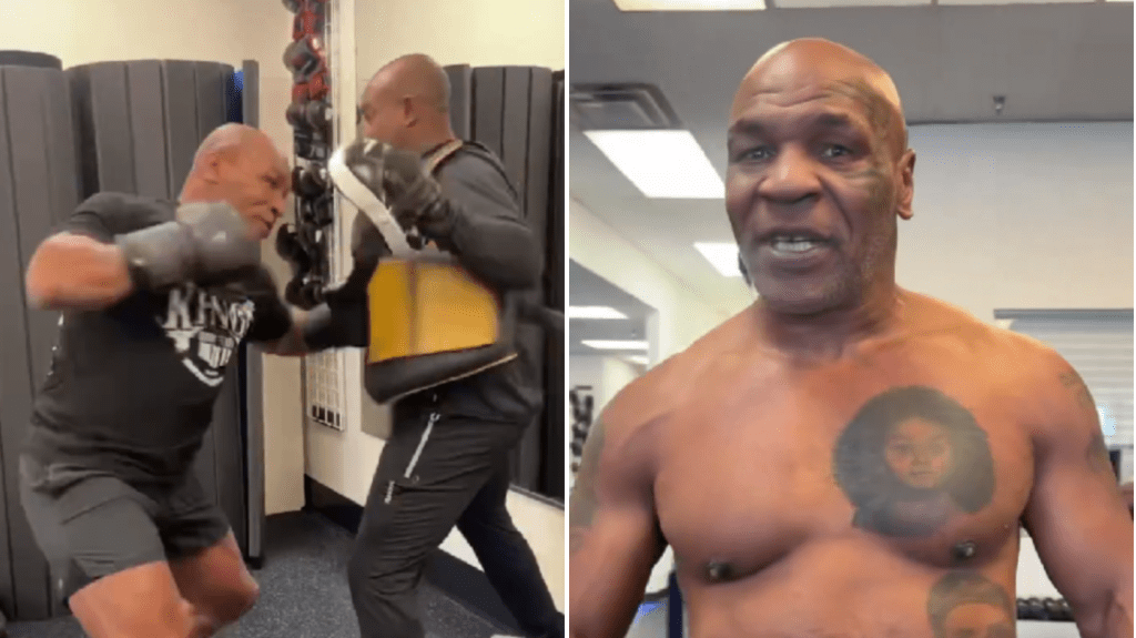 Mike Tyson shares footage of first day of training ahead of Jake Paul fight