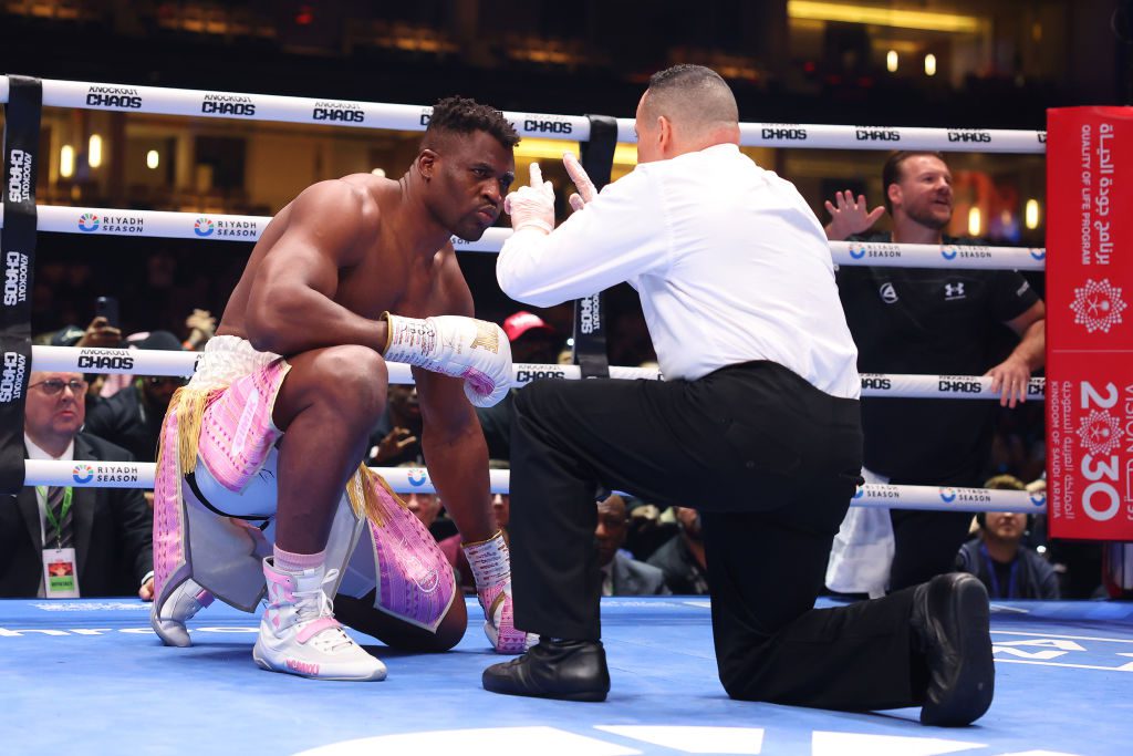 Francis Ngannou was beaten by Anthony Joshua in Saudi Arabia