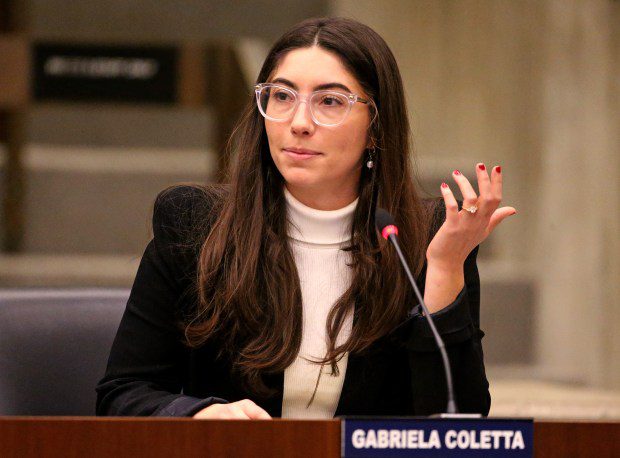 City Councilor Gabriela Coletta during a meeting at City Hall.  (Matt Stone/Boston Herald, file)