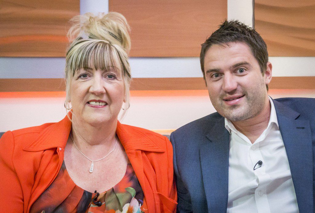 Linda McGarry and George Gilbey on 'Good Morning Britain in 2014.
