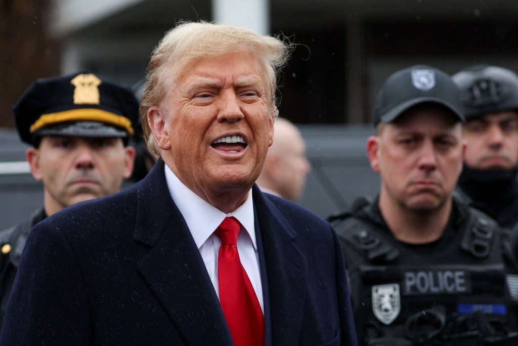 Former President Donald Trump said 'we've got to toughen it up'  after a cop was shot in the line of duty 