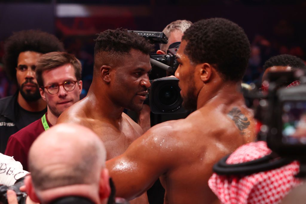 Anthony Joshua and Francis Ngannou