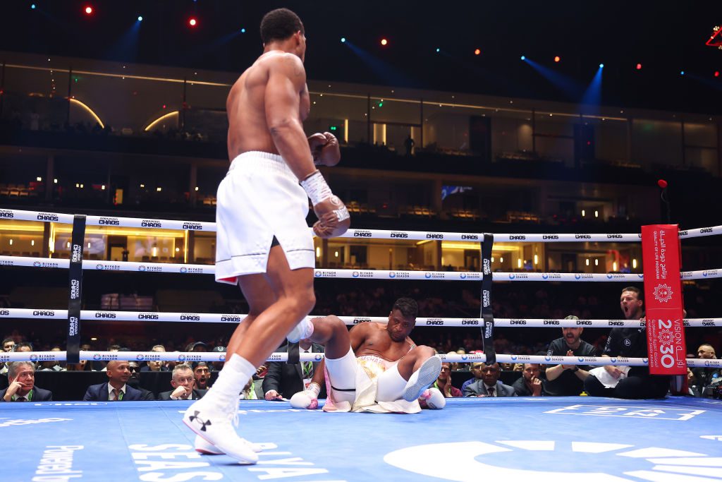 Anthony Joshua and Francis Ngannou