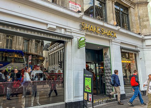 The Shake Shack restaurant in central London.