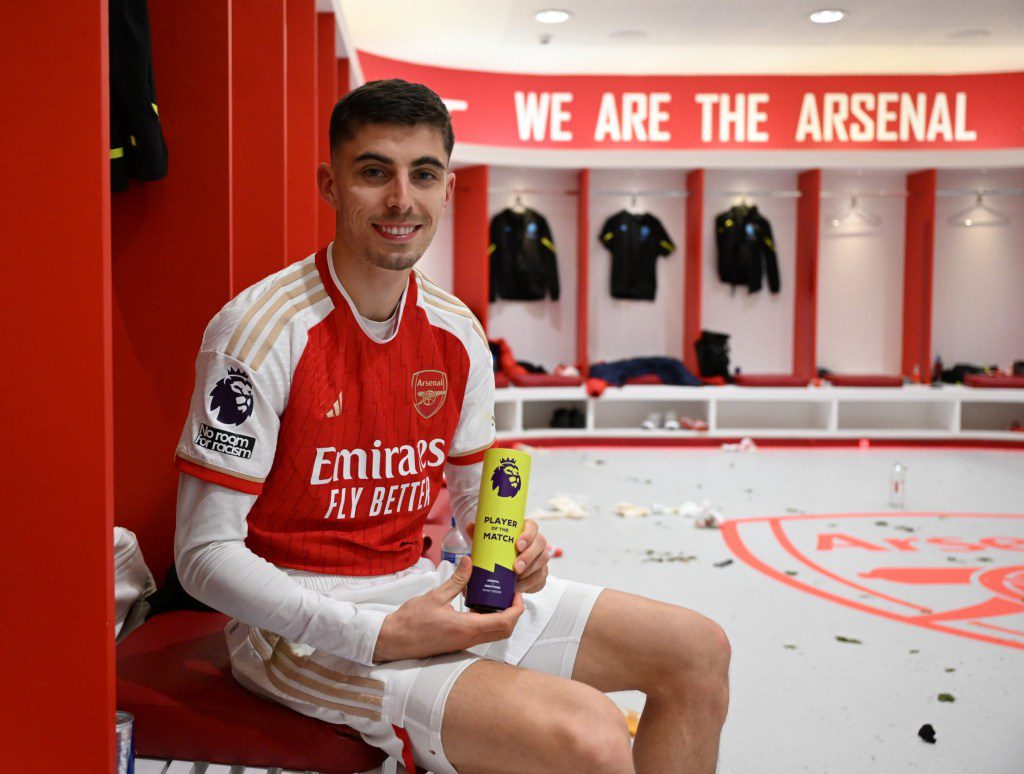 Kai Havertz was man of the match in Arsenal's win over Brentford