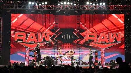 – 202401WWE Raw set weather issues 4791