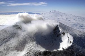 – 202404Mount Erebus craters Ross Island Antarctica aerial view 18 December 2000