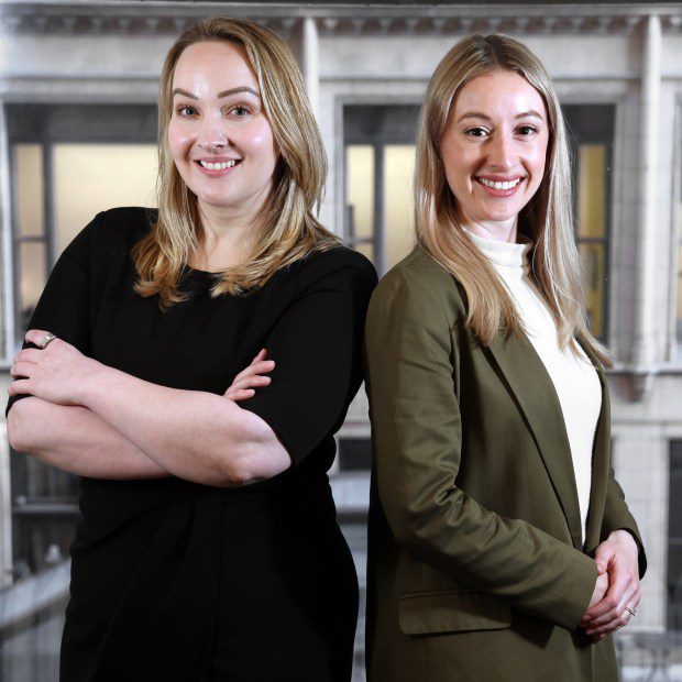 Dr. Tory Eisenlohr-Moul, left, and Dr. Jaclyn Ross in Chicago on March 15, 2024. (Terrence Antonio James/Chicago Tribune)