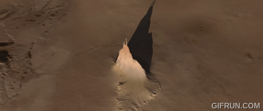 Created using data collected by the JunoCam imager aboard NASA’s Juno during flybys in December 2023 and February 2024, this animation is an artist’s concept of a feature on the Jovian moon Io that the mission science team nicknamed “Steeple Mountain.” Credit: NASA/JPL-Caltech/SwRI/MSSS

