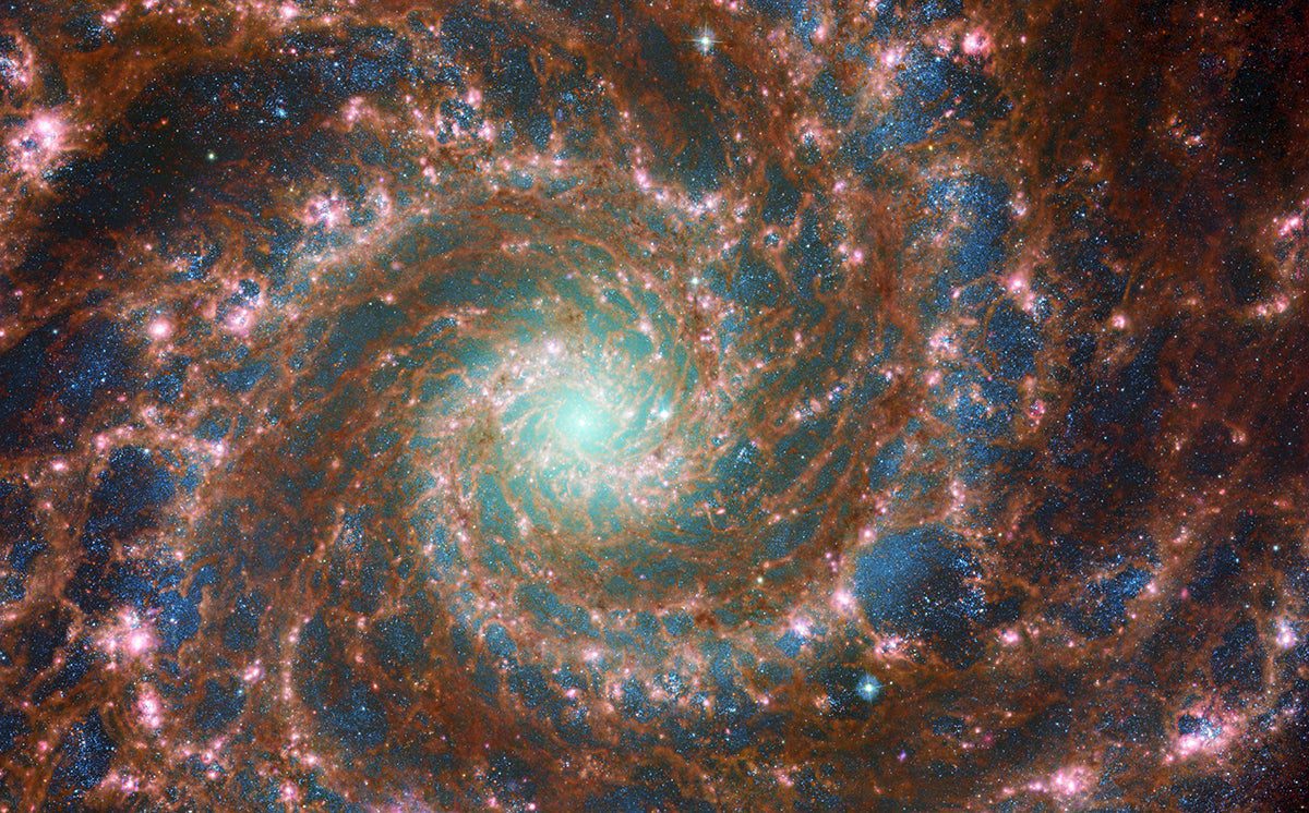 a swirling galaxy