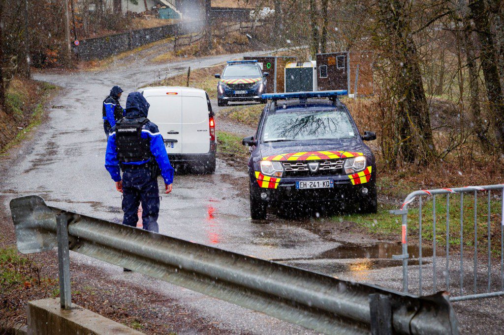 Mandatory Credit: Photo by Durand Thibaut/ABACA/Shutterstock (14411771b) An order from the mayor of the commune of Vernet prohibits access to Haut Vernet to any unauthorized person, a gendarmerie system which blocks access to Haut-Vernet, France, Vernet, on March 28, 2024. A scenario is organized in Haut-Vernet, the village where the little boy Emile was seen for the last time on July 8, 2023, in order to visualize the scene with actors and witnesses who were present, to know where they were during the period which is suspicious and possibly validate the hypotheses or open others. . Missing Child Emile Case - Vernet, France - 28 Mar 2024