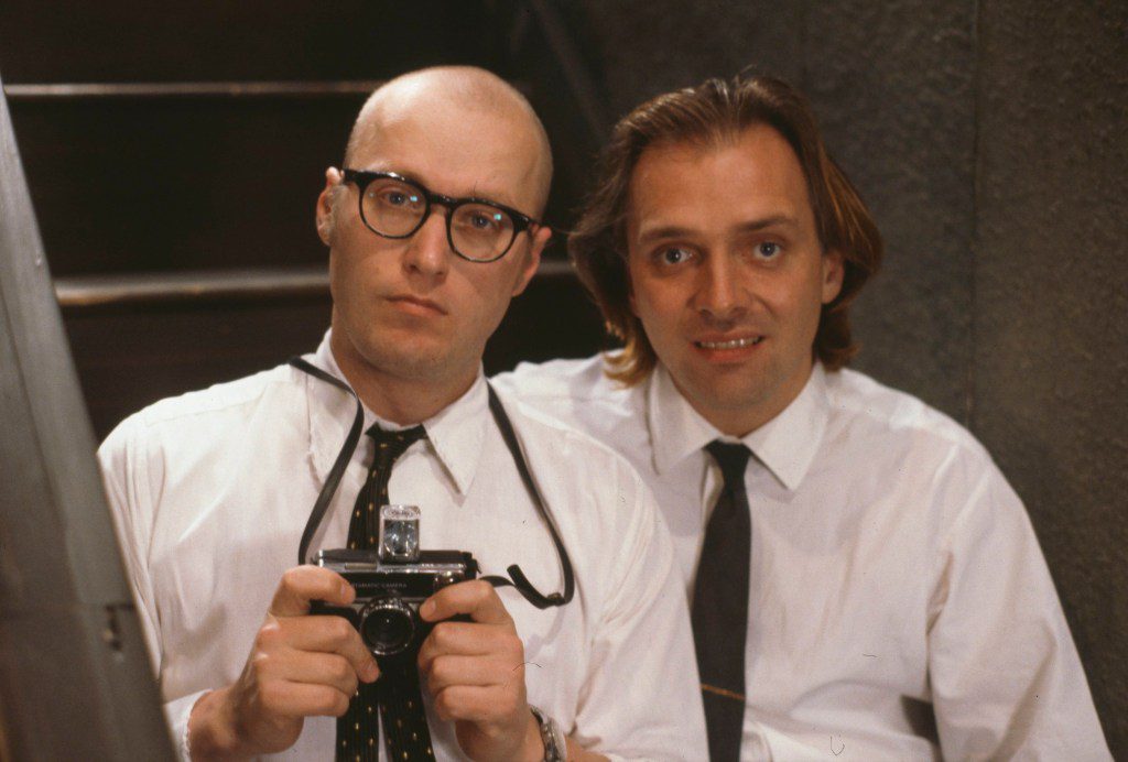 Adrian Edmondson (left) and Rik Mayall in Bottom