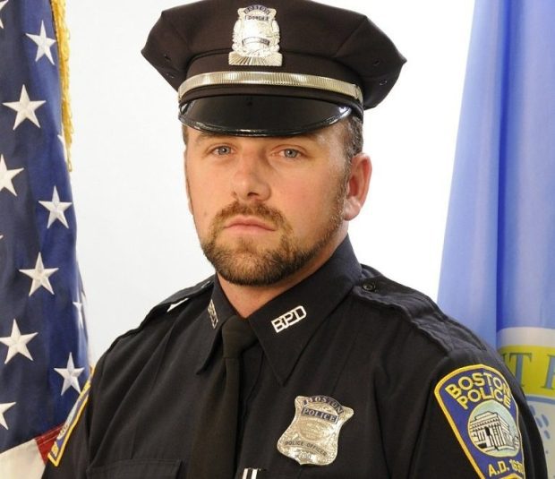 Boston Police Officer John O'Keefe. (BDNews.com photo.)