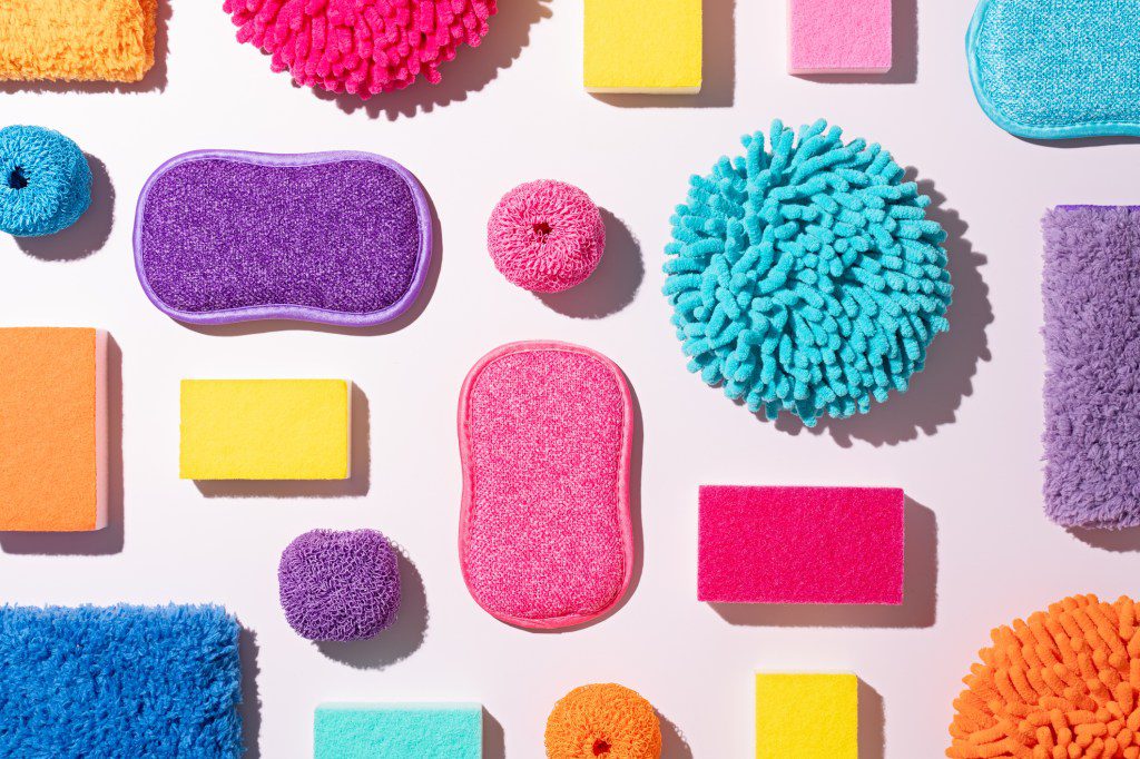 Colorful Cleaning Supplies 