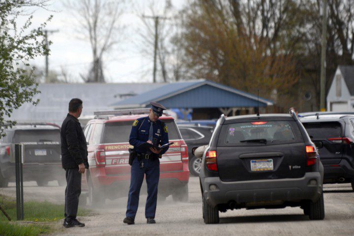 Some victims were driven to hospital in private vehicles (Picture: AP)