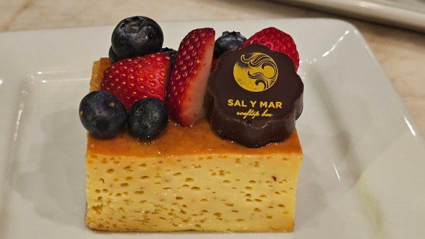 Sal y Mar, The rooftop restaurant at The Aloft serves up a heavenly flan. (Courtesy of Chris Bartlett)