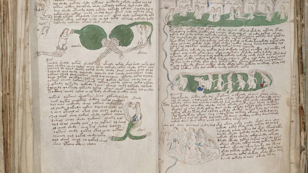 Pages from the Voynich Manuscript.