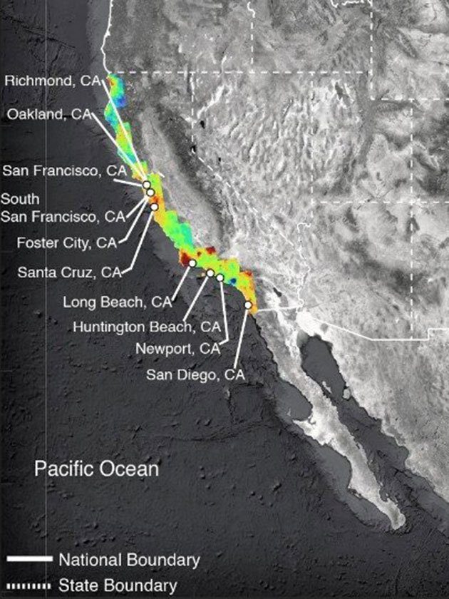 Map shows the US cities most at risk of ending up underwater