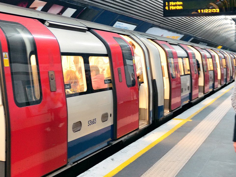 A tube train.