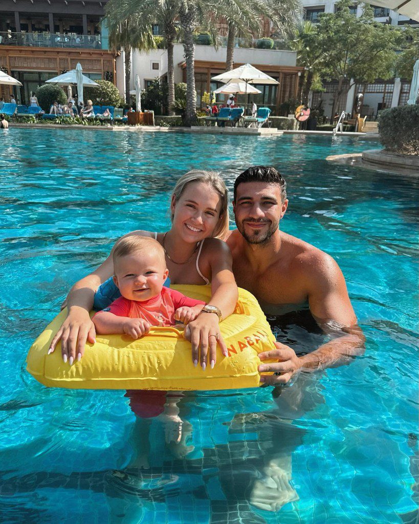 Molly Mae Hague and Tommy Fury with daughter Bambi