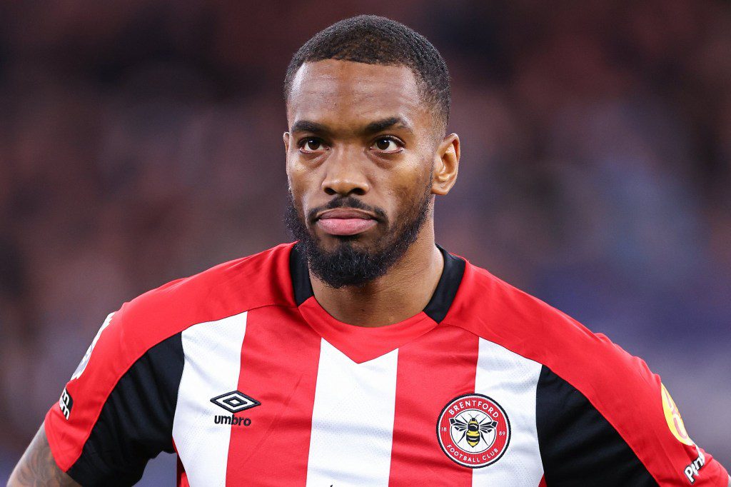 Toney in action during a Premier League match for Brentford