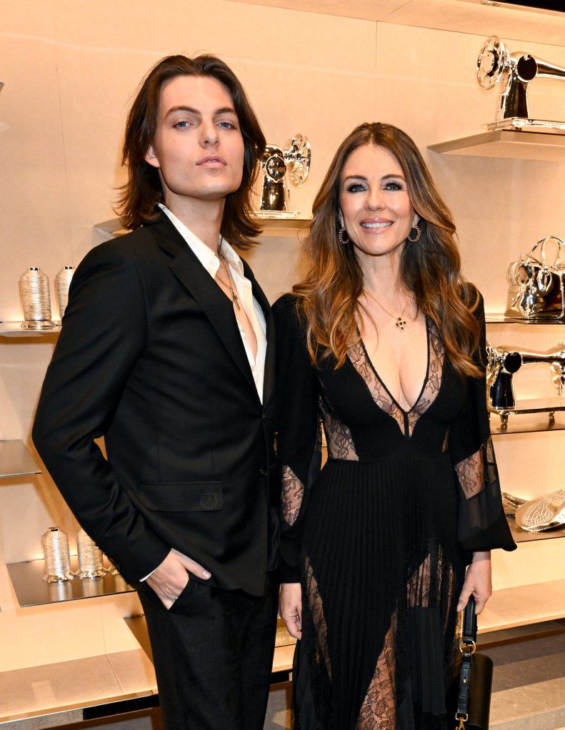Elizabeth Hurley and son Damian Hurley