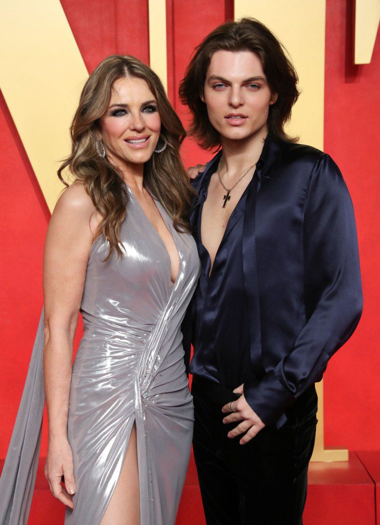 Elizabeth Hurley and son Damian Hurley